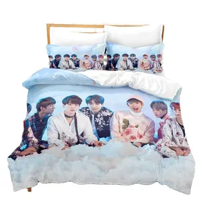 Factory Korean Men's Group New Fashion Bedding 3-piece Duvet Cover