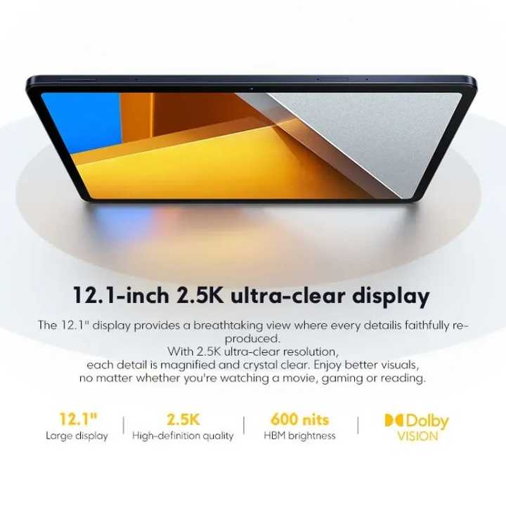 Xiaomi Poco Pad - 12.1 Inch Tablet with 8GB+256GB Storage