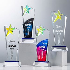 Trofeos de Cristal Personalizados con Grabado Láser para Eventos Deportivos y Reconocimiento a Empleados Destacados - Product Image 2