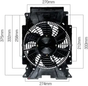 Sıcak satış spal radyatör fanı HINO 700 radyatör soğutma fanı 24 vlt kondenser fanı JKH fabrika
