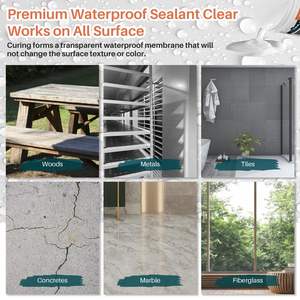 Revestimiento Impermeable Transparente, Agente Impermeabilizante Invisible, Sellador para Interiores y Exteriores, Sellador Transparente a Base de Agua para Techos, Paredes y Jardines - Product Image 4