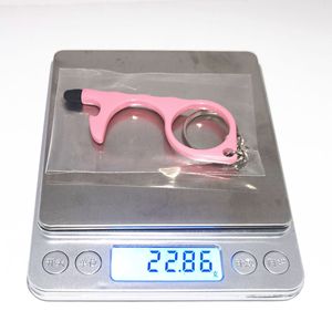 Dụng cụ đa chức năng tự vệ dạng móc khóa không tiếp xúc với thiết kế in UV, bút cảm ứng không cần dùng tay và dụng cụ mở cửa không chạm - Product Image 6