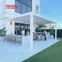 Pergola Éclairée Étanche en Aluminium, Charmante et Magique, pour Soirées en Jardin, Dîners et Célébrations Nuitées