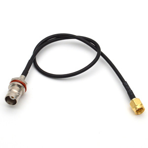 Factory Wholesale SMA Plug to Waterproof BNC Jack RF Connector Copper With RG174 Cable - Product Image 1