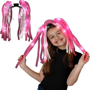 Nouveau LED Light up Party Dreads Glow in the Dark Bandeau LED Bandeau Clignotant Fête Multicolore pour Rave Carnival Neon Party - Product Image 4