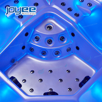 JOYEE vente acrylique exportation chaud Sexy famille Spa baignoire panneau de contrôle bain à remous
