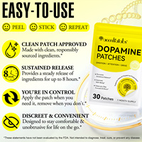 Acentiallabs 30 Patchs Transdermiques de Dopamine Améliorent le Bien-Être, Favorisent l'Équilibre Émotionnel – Patchs de Dopamine pour Hommes et Femmes