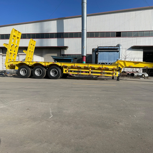 Semirremolque de Plataforma Baja de Fábrica China, Semirremolque Portacontenedores de Plataforma Baja, Semirremolque de Camión a Bajo Precio en Venta - Product Image 5