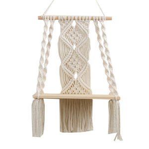 Décoration murale en <span class=keywords><strong>macramé</strong></span> en corde de coton tressée à la main, style bohème, pour hôtel, boutique, chambre d'enfant, vente chaude - Product Image 5