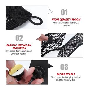Nueva Red de Almacenamiento para Auto, Malla Elástica con Cordón, Bolsillo Mágico para el Respaldo del Asiento, Accesorios para Auto, para Camioneta de Carga, Autocaravana - Product Image 4