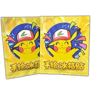 Venta al por mayor: Caja sorpresa de imanes de nevera estilo Pokémon pintados a mano, redondos de 65mm, con diseño de boceto artístico, iconos de habilidades de <span class=keywords><strong>anime</strong></span> y pegatinas para juegos de mesa - Product Image 1