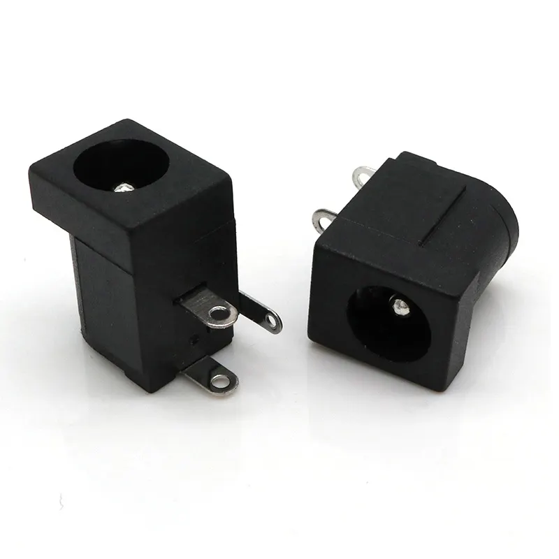 Tomada de alimentação dc DC-005 5.5x2.1 fêmea, plugue/conector