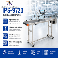 Imprimante TIJ IPS-8002 à Têtes Multiples, Imprimante Jet d'Encre Thermique Automatique, Machine de Codage d'Emballage avec Ethernet USB RS232 RS485