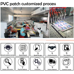 แผ่นยางรีดนูน3D 2D เสื้อผ้าแบบนิ่มแผ่นปะติดพีวีซีฉลากเสื้อผ้าแบบสั่งทำ - Product Image 6