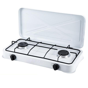 Indoor Table Top 2 Burner Gas Stove Kitchen Propane Gas Cooktops <strong>European</strong> Furnace - Product Image 2