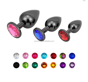 <strong>Hot</strong> Sales Stainless Steel Jewel <strong>Anal</strong> Plugs <strong>Sex</strong> Toys <strong>Wholesale</strong> Gun Metal Butt Plug for Men Women - Product Image 6