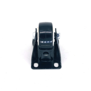 20 मिमी थ्रेडेड स्टेम ठोस व्हील 1.5 इंच 2 इंच स्विस कैस्टर काले भारी शुल्क एम 8 लॉकिंग कैस्टर - Product Image 4