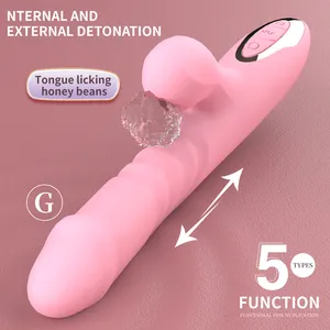 Dropshipping Klitoris-Saugvibrator G-Punkt Klitoralstimulator Erwachsen Kaninchen-Vibrator Stoßender Dildo Sexspielzeug für Damen