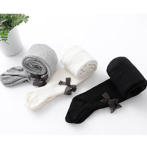 Chaussettes pour bébé fille, gros nœud, style espagnol, chaussettes blanches pour enfant, chaussettes en tricot, collants pour enfant - Product Image 5
