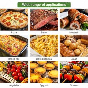 Four à pizza électrique commercial avec mini-convoyeur pour la cuisson des corn sticks, idéal pour les restaurants - Product Image 6