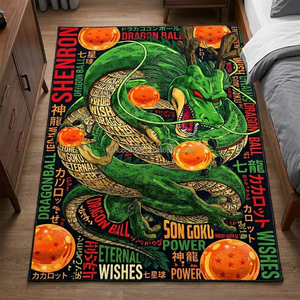 Tapis <span class=keywords><strong>et</strong></span> carpettes d'anime à motif de <span class=keywords><strong>dragon</strong></span>, doux <span class=keywords><strong>et</strong></span> moelleux, antidérapants, lavables, en polyester, à poils coupés, pour salon - Product Image 1