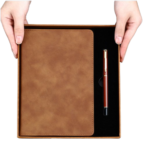 Tùy chỉnh công ty Quà Tặng thiết lập A6 A5 A4 bìa cứng Pu Tạp Chí da máy tính xách tay với xoắn ốc ràng buộc in phong cách - Product Image 1