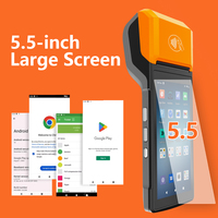جهاز نقاط البيع للسوبر ماركت بنظام أندرويد 14 مع تقنية NFC و4G وWiFi وآلة تسجيل النقد