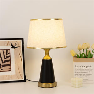 Dimmable <b>Touch</b> Sensor Table <b>Lamp</b> Chinese Classical American Luxury Style Typhoon Bedroom Bedside <b>Lamp</b> Chinese Style for Bedroom - Product Image 2