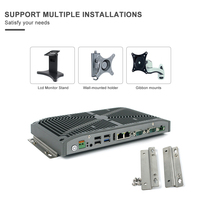 Mini PC industriel sans ventilateur haut de gamme, contrôleur industriel avec processeur Intel J1900 J6412 J6425 I3 I7, en stock