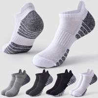 Chaussettes de sport en coton tissé de qualité supérieure pour enfants, avec logo personnalisé, pour la course et la gym, avec maintien de la cheville et coussinets.