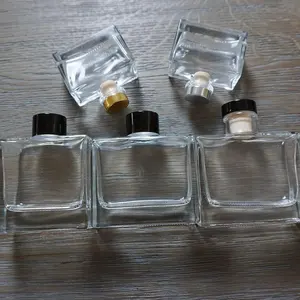 Reed Diffuser Flessen Amber Custom 50Ml 100Ml 200Ml Parfum Glas Personal Care Hot Stempelen Dgv Of Oem rubber Stopper Lege