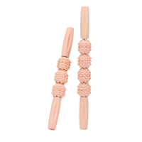 Bâton de massage ergonomique à picots en forme de dents de loup pour soulager la fatigue au bureau, les tensions musculaires du cou, des épaules et du dos