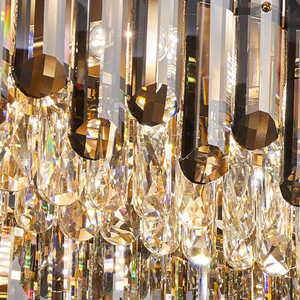 Hình chữ nhật trang trí treo ánh sáng Lịch Thi Đấu Đèn chùm pha lê hiện đại ánh sáng lịch thi đấu Trần tuôn ra núi <span class=keywords><strong>LED</strong></span> trần ánh sáng đèn - Product Image 6