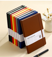 Libreta Personalizada A5 con Tapa Dura y Correa, Libreta Portátil con Cubierta de Cuero, Libreta de Negocios para Hombres y Mujeres, Diario para el Trabajo y la Oficina