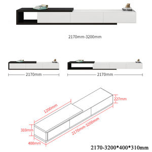 <span class=keywords><strong>Mobili</strong></span> da soggiorno <span class=keywords><strong>a</strong></span> parete con supporto per <span class=keywords><strong>tv</strong></span> galleggiante di lusso lucido alto - Product Image 6