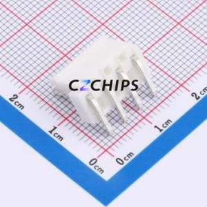 WAFER-VH3.96-4PWZ-W Wire-to-Board Pin Header Bent Lead Through Hole,P=3.96mm Connector 1x4P 3.96mm Right Angle Insert VH - Product Image 2