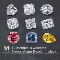 Fantaisie Intense Blue Radiant 8.3-1.19CT VS1 lâche CVD HPHT Lab Grown Diamond