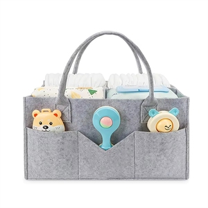 Organizador de Pañales Personalizado 2026, Bolsa de Fieltro con Múltiples Bolsillos y Diseño de Logotipo Personalizado - Product Image 4