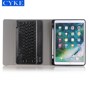 CYKE custodia da 10.2 pollici custodia per Tablet con tastiera Wireless per <span class=keywords><strong>Apple</strong></span> <span class=keywords><strong>Ipad</strong></span> 7 8 9 <span class=keywords><strong>Ipad</strong></span> <span class=keywords><strong>Pro</strong></span> 10.2 pollici 2019 2020 2021 - Product Image 5