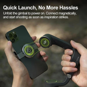 Para <span class=keywords><strong>DJI</strong></span> <span class=keywords><strong>Osmo</strong></span> <span class=keywords><strong>Mobile</strong></span> 6 OM6 retráctil de tres ejes inteligente siguiente <span class=keywords><strong>estabilizador</strong></span> de cardán de mano para teléfonos móviles - Product Image 2