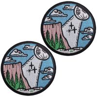 Badge personnalisé, badge brodé à coudre ou à repasser, pour vêtements