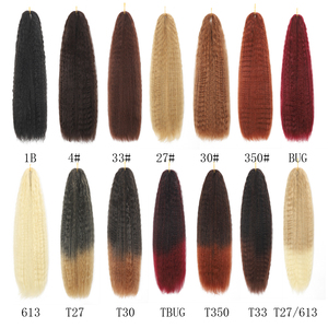 Grosir 22 inci 100g sintetis Afro Kinky <span class=keywords><strong>Twist</strong></span> <span class=keywords><strong>Crochet</strong></span> kepang ekstensi rambut Kuba memutar Marley mengepang rambut untuk wanita - Product Image 4