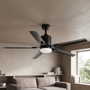 Modern Simple Design 5 Blades <b>Ceiling</b> <b>Fan</b> <b>With</b> LED Light Dimmable <b>Remote</b> <b>Control</b> Copper Motor - Product Image 4