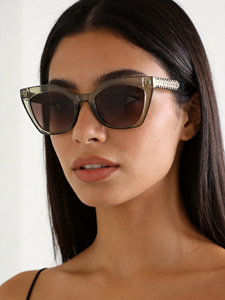 Gafas de Sol de Ojo de Gato para Mujer, Montura Completa, Protección UV400, Protección Solar, Estilo Moderno para Adultos, Color Opcional, CE, OEM Bienvenido - Product Image 1