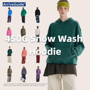 Schwerer 450g/m² 100% Baumwoll-Hoodie für Herren, Rosa Kapuzenpullover mit Übergroßer Tasche, Terry-Print, XL-Größe für die Herbstsaison - Product Image 2