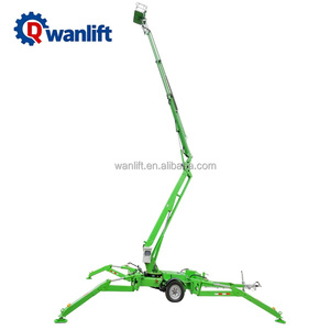 Mini piccolo 10m 26m braccio di sollevamento rimorchio della Cina fabbrica telescopico articolato ciliegio raccoglitore ragno trainabile piattaforma di lavoro aerea - Product Image 4