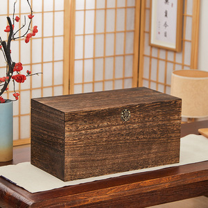 Caja de Almacenamiento para Pasteles de Té de Madera Maciza, Rectangular, Estilo Chino Moderno, Multifuncional, Tipo Cajón para Sala de Estar - Product Image 1