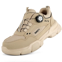 Chaussures de sécurité unisexe antistatiques pour l'automne et l'été, conformes aux normes européennes, pour la construction en usine et l'extérieur, avec embout en acier, en maille respirante