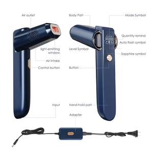 Appareil d'épilation au laser IPL portable, résultats permanents, utilisation domestique, écran tactile, technologie <span class=keywords><strong>saphir</strong></span> sans douleur, voyage - Product Image 3