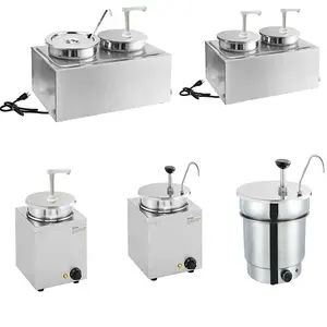 Factory Direct Hot Chocolate Sauce Warmer Dispenser Commercial Warm Sauce Dispenser Cheese Dispenser With Pump For Buffet